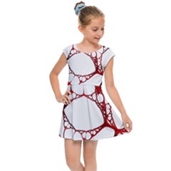 Fractals Cells Autopsy Pattern Kids  Cap Sleeve Dress by Mariart