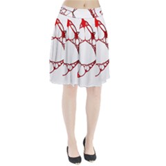 Fractals Cells Autopsy Pattern Pleated Skirt by Mariart