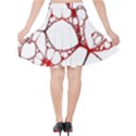 Fractals Cells Autopsy Pattern Velvet High Waist Skirt View2