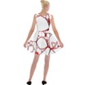 Fractals Cells Autopsy Pattern Velvet Skater Dress View2