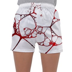 Fractals Cells Autopsy Pattern Sleepwear Shorts by Mariart