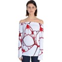 Fractals Cells Autopsy Pattern Off Shoulder Long Sleeve Top View1