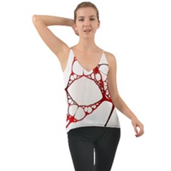 Fractals Cells Autopsy Pattern Chiffon Cami by Mariart