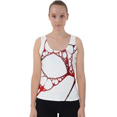 Fractals Cells Autopsy Pattern Velvet Tank Top