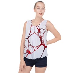 Fractals Cells Autopsy Pattern Bubble Hem Chiffon Tank Top by Mariart