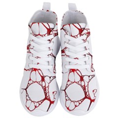 Fractals Cells Autopsy Pattern Women s Lightweight High Top Sneakers