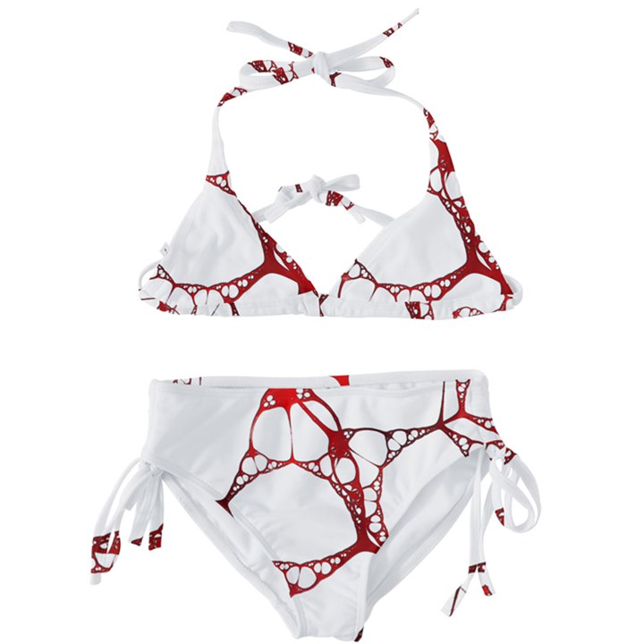 Fractals Cells Autopsy Pattern Kids  Classic Bikini Set