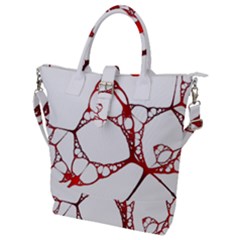 Fractals Cells Autopsy Pattern Buckle Top Tote Bag