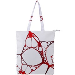 Fractals Cells Autopsy Pattern Double Zip Up Tote Bag