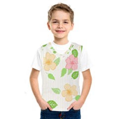 Flowers Leaf Stripe Pattern Kids  Sportswear