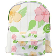 Flowers Leaf Stripe Pattern Giant Full Print Backpack