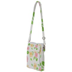 Flowers Leaf Stripe Pattern Multi Function Travel Bag