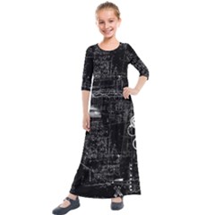 Grunde Kids  Quarter Sleeve Maxi Dress by LalaChandra