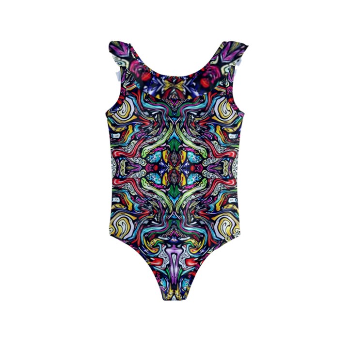 3 2 1 1c Kids  Frill Swimsuit