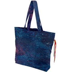 Cosmic Journey Drawstring Tote Bag by WensdaiAmbrose