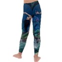 Wonderful Mermaid In The Deep Ocean Kids  Lightweight Velour Leggings View4