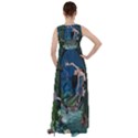 Wonderful Mermaid In The Deep Ocean Empire Waist Velour Maxi Dress View2