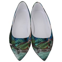 Wonderful Mermaid In The Deep Ocean Women s Low Heels by FantasyWorld7