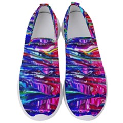 Paint Splatter - Rainbow Men s Slip On Sneakers