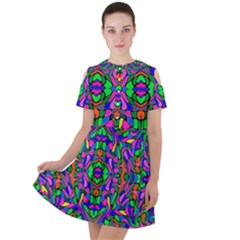 New Stuff 2-7 Short Sleeve Shoulder Cut Out Dress  by ArtworkByPatrick