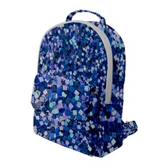 Blue Shimmer - Eco-glitter Flap Pocket Backpack (large) by WensdaiAmbrose