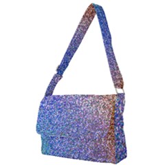 Pastel Rainbow Shimmer - Eco- Glitter Full Print Messenger Bag by WensdaiAmbrose