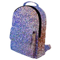 Pastel Rainbow Shimmer - Eco- Glitter Flap Pocket Backpack (small) by WensdaiAmbrose