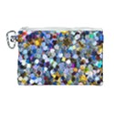 New Years Shimmer - Eco -Glitter Canvas Cosmetic Bag (Large) View1