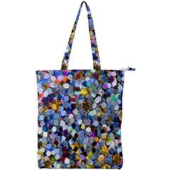 New Years Shimmer - Eco -glitter Double Zip Up Tote Bag by WensdaiAmbrose