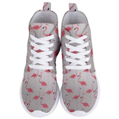 Pink Flamingos Women s Lightweight High Top Sneakers by WensdaiAmbrose