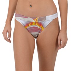 Fire Red Skull Band Bikini Bottom