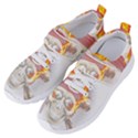 Fire Red Skull Women s Velcro Strap Shoes View2