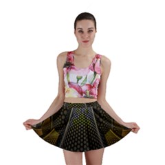 Fractal Hexagon Geometry Hexagonal Mini Skirt by Mariart