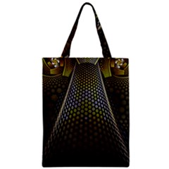 Fractal Hexagon Geometry Hexagonal Zipper Classic Tote Bag by Mariart