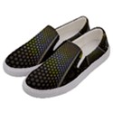 Fractal Hexagon Geometry Hexagonal Men s Canvas Slip Ons View2