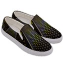 Fractal Hexagon Geometry Hexagonal Men s Canvas Slip Ons View3