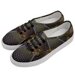 Fractal Hexagon Geometry Hexagonal Women s Classic Low Top Sneakers by Mariart