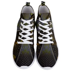 Fractal Hexagon Geometry Hexagonal Men s Lightweight High Top Sneakers