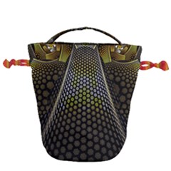 Fractal Hexagon Geometry Hexagonal Drawstring Bucket Bag