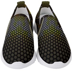 Fractal Hexagon Geometry Hexagonal Kids  Slip On Sneakers