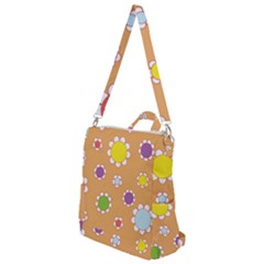 Floral Flowers Retro Crossbody Backpack