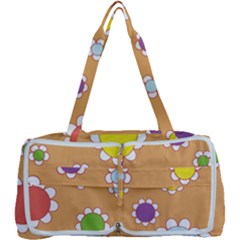 Floral Flowers Retro Multi Function Bag by Mariart