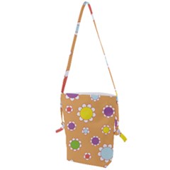 Floral Flowers Retro Folding Shoulder Bag by Mariart