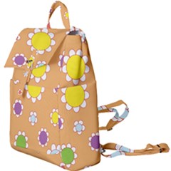 Floral Flowers Retro Buckle Everyday Backpack