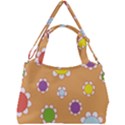 Floral Flowers Retro Double Compartment Shoulder Bag View2