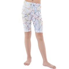 Geometric Pattern Abstract Shape Kids  Mid Length Swim Shorts by Mariart