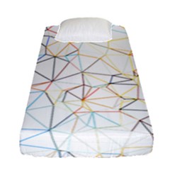 Geometric Pattern Abstract Shape Fitted Sheet (single Size) by Mariart