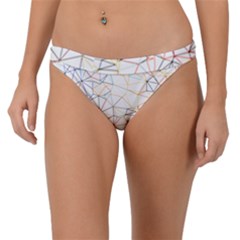 Geometric Pattern Abstract Shape Band Bikini Bottom