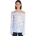 Geometric Pattern Abstract Shape Off Shoulder Long Sleeve Top View1