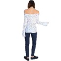 Geometric Pattern Abstract Shape Off Shoulder Long Sleeve Top View2